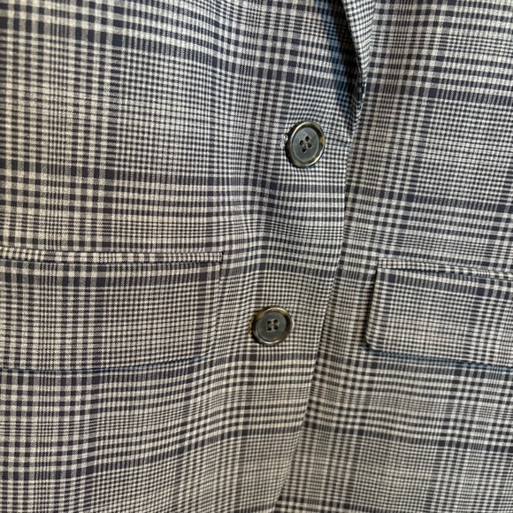 NWOT J. Crew Grey Plaid Sommerset Blazer In Italian Wool - Picture 6 of 9